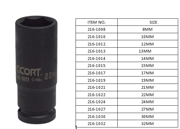 1/2" LONG SOCKET 